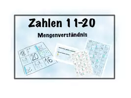Vorschau - Arbeitsblätter - Mengenverständnis 11-20 (Legekarten) - Deckblatt