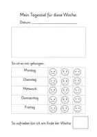 Vorschau - Arbeitsblätter - Wochenziel Dossier - Seite 3
