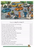 Vorschau - Arbeitsblätter - "Lesen/Entscheidungsfragen" (differenziert) "Auf der Straße" - Seite 2