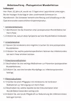 Vorschau - Arbeitsblätter - SOL Thema Wundinfektion SSI - Arbeitsauftrag - Deckblatt