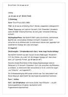 Vorschau - Arbeitsblätter - Gedichtanalyse Liebesgedicht Erich Fried - Seite 3