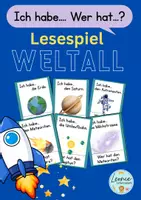 Vorschau - Spiele - Lesespiele Weltall - Deckblatt