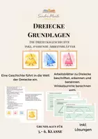 Vorschau - Arbeitsblätter - Dreiecke - Geschichte und Arbeitsblätter - Deckblatt