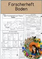Vorschau - Arbeitsblätter - Forscherheft - Boden - Deckblatt