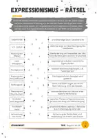 Vorschau - Arbeitsblätter - Expressionismus Rätsel zu den Merkmalen - Seite 1