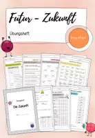 Vorschau - Arbeitsblätter - Übungsheft Zeiten: Verben in der Zukunft I Futur - Deckblatt