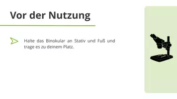 Vorschau - Präsentationen/Tafelbilder - Das Binokular: Regeln im Umgang (Präsentation) - Seite 2