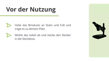 Vorschau - Präsentationen/Tafelbilder - Das Binokular: Regeln im Umgang (Präsentation) - Seite 3