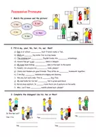 Vorschau - Arbeitsblätter - Possessive Pronouns Worksheet - Deckblatt