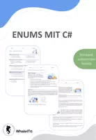 Vorschau - Arbeitsblätter - Enums mit C# - Komplett vorbereitete Stunde - Deckblatt