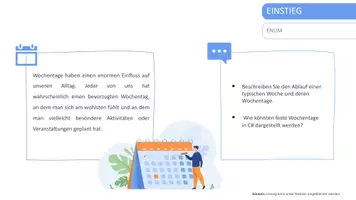 Vorschau - Arbeitsblätter - Enums mit C# - Komplett vorbereitete Stunde - Seite 2