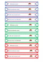 Vorschau - Mal- und Bastelvorlagen - Willkommen zurück - Bleistiftfähnchen - Geschenk - neues Schuljahr - Seite 1