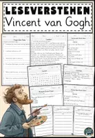 Vorschau - Arbeitsblätter - Vincent van Gogh Lesen und Verstehen Arbeitsblätter mit Lesetext, Fragen - Deckblatt
