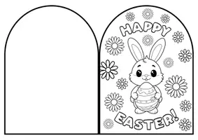 Vorschau - Mal- und Bastelvorlagen - Osterkarten zum Ausmalen - 10 Designs - Seite 3