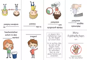 Vorschau - Arbeitsblätter - Hygiene Regeln Mini-Faltheft | Gesundheit Sachunterricht - Seite 2