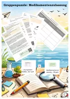 Vorschau - Arbeitsblätter - Gruppenpuzzle: Medikamentenzulassung inkl. Differenzierung - Deckblatt