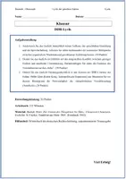 Vorschau - Arbeitsblätter - Klausur DDR-Lyrik / Kalter Krieg: Peter Huchel – Der Garten des Theophrast mit EWH - Seite 1
