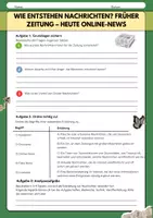 Vorschau - Arbeitsblätter - Wie entstehen Nachrichten: Früher Zeitung - heute Online-News - Seite 2