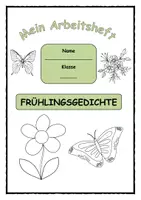 Vorschau - Stundenentwürfe - Arbeitsheft Frühlingsgedichte - Kreatives Schreiben, Gedichte im Frühling - Seite 1
