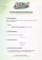 Vorschau - Stationenlernen - Merkhilfe: Wertetabelle und Punktprobe (lineare Funktionen) - Seite 1