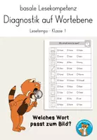 Vorschau - Arbeitsblätter - Basale Lesekompetenz Lesetempo Leseförderung Diagnostik - Deckblatt