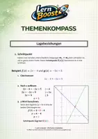 Vorschau - Unterrichtsreihen - Merkhilfe: Lineare Funktionen - Lagebeziehungen (parallel, identisch, Schnittpunkt) - Seite 1