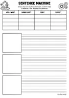 anteprima - Esercizi - Sentence Machine Fun ESL Sentence Building Game (Subjects, Verbs, Adverbs & Places) - Pagina 1