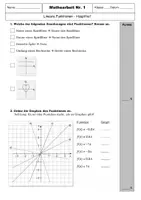 Vorschau - Klassenarbeiten - Klassenarbeit - Lineare Funktionen mit allgemeinem Teil und Hauptteil l Mathematik Klasse 8 - Seite 3