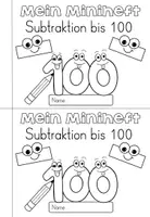 Vorschau - Arbeitsblätter - Miniheft - Einführung Subtraktion (einstellig) Zahlenraum 100 mit Zehnerübergang - Seite 1