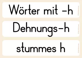 Vorschau - Arbeitsblätter - stummes h / Dehnungs-h Materialpaket - Seite 2