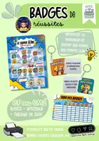 Aperçu - Affichage - Outil les badges de réussites - Page de couverture