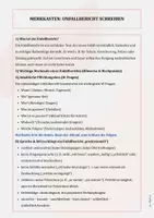 Vorschau - Arbeitsblätter - Unfallbericht schreiben Regeln, Schreibplan, Übungsheft mit Lösungen Klasse 5 - Seite 1