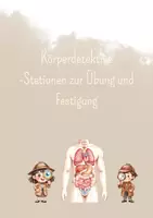 Vorschau - Stationenlernen - Mein Körper - Stationen zur Übung und Festigung - Deckblatt