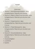 Vorschau - Stationenlernen - Mein Körper - Stationen zur Übung und Festigung - Seite 1