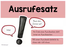 Vorschau - Poster - Merkplakate Satzarten - Klasse 2-4 - Seite 3