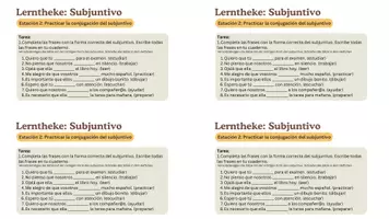 Vorschau - Stationenlernen - Materialpaket: Spanisch: El Subjuntivo (Klasse 9-12) - differenziert - Grammatikübersicht, Übungen, Lösungen - Seite 3