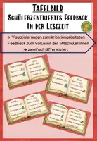 Vorschau - Präsentationen/Tafelbilder - Tafelbild Visualisierung Feedback Rückmeldung in der Lesezeit - Deckblatt