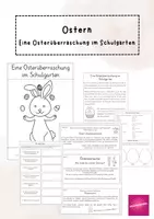 Vorschau - Arbeitsblätter - Ostern: Eine Osterüberraschung im Schulgarten (Arbeitsheft) - Deckblatt
