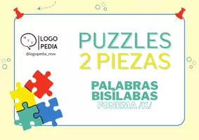 Vista previa - Juegos / Gamificación - PUZZLE DOS PIEZAS (PALABRAS BISÍLABAS FONEMA /K/) - Portada