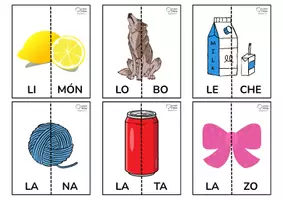 Vista previa - Juegos / Gamificación - PUZZLE DOS PIEZAS (PALABRAS BISÍLABAS FONEMA /L/) - página 2