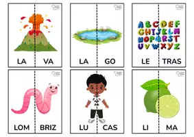 Vista previa - Juegos / Gamificación - PUZZLE DOS PIEZAS (PALABRAS BISÍLABAS FONEMA /L/) - página 3