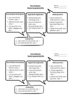 Vorschau - Merkblätter - Gesprächshilfe Debatte und Argumentieren | WiPo 9/10 - Deckblatt