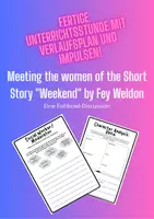 Vorschau - Stundenentwürfe - Meeting the women of the Short Story "Weekend" - Deckblatt