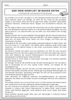 Vorschau - Arbeitsblätter - Irankrieg 2026 (Deutsch + Politik 7/8 Klasse) - Seite 1