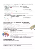 Vorschau - Arbeitsblätter - Revision - Teenagers, Activities & Allowed to / Let (passend zu MORE! 3 Unit 9) - Seite 3