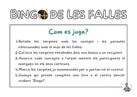 Vista previa - Juegos / Gamificación - Bingo de les falles - página 1