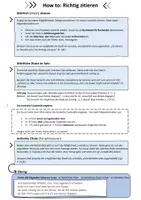 Vorschau - Arbeitsblätter - How to - richtig zitieren in Klasse 8-10 mit Übungen und Lösungen - Seite 3