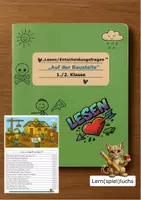 Vorschau - Arbeitsblätter - "Lesen/Entscheidungsfragen" "Auf der Baustelle" - Deckblatt