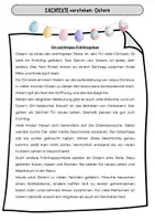Vorschau - Arbeitsblätter - Sachtexte zu Ostern – Textverständnis & Transferaufgaben Deutsch Klasse 5/6 | Differenziert - Seite 1