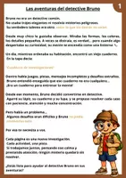 Vista previa - Refuerzo / NEE / Materiales de apoyo - Las aventuras del detective Bruno - página 1